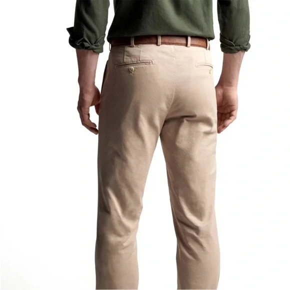 NEW Peter Millar Pilot Twill Flat Front Trousers